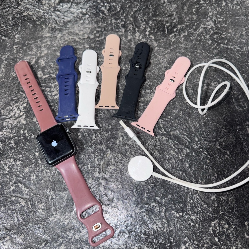 Apple Series 3 - 42MM Smartwatch with 6 Interchangeable Bands and Charger